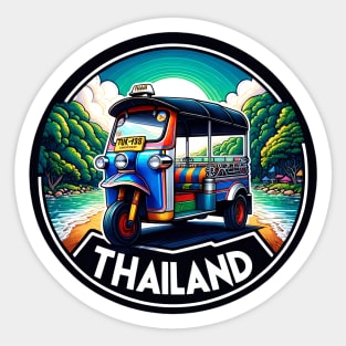 Thailand Tuk-Tuk Sticker - Exotic travel and culture Sticker